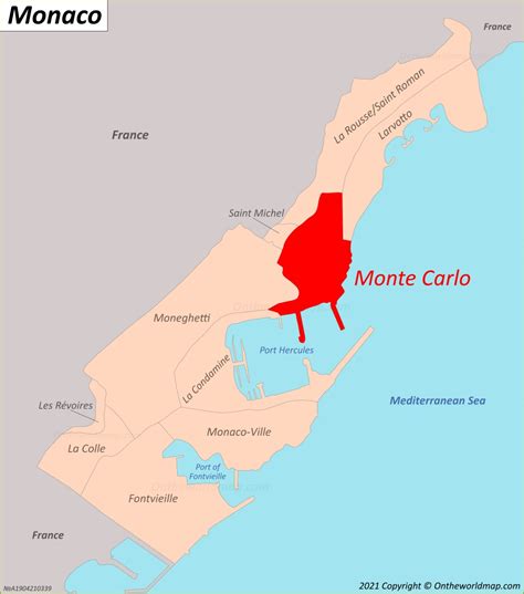 Monte Carlo Location Map Full size Online Map of Monte Carlo About Monte Carlo The Facts: Area: 0.168 sq mi (0.436 sq km). Population: ~ 15,200 (quarter), 3,500 (ward). Last Updated: November …